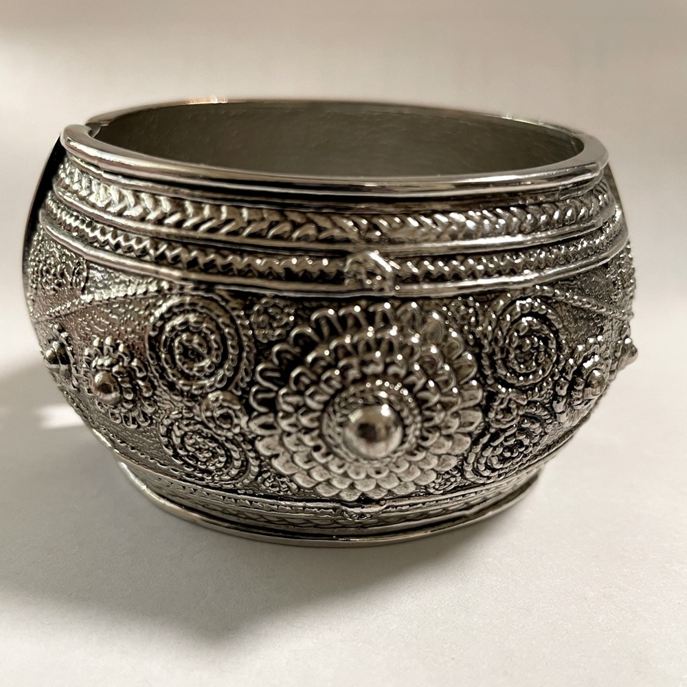Silver-Tone Cuff Bracelet